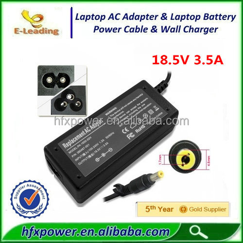 最新!!! 高品質! 用ラップトップの充電器hp18.5v3.5a4.8*1.7黄色の先端問屋・仕入れ・卸・卸売り