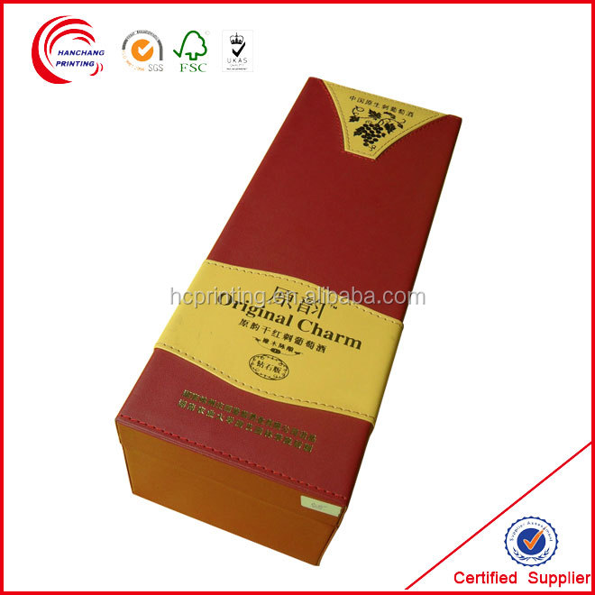 Boxes for wine glasses for red wine promotion