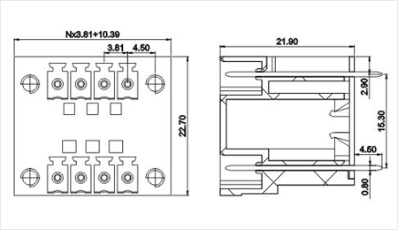 三河高品質3.81プラグイン可能なターミナルブロックコネクタの製造仕入れ・メーカー・工場