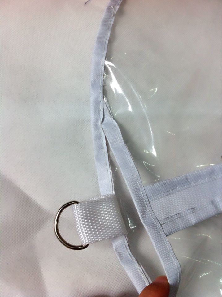 透明pvc/pevaプラスチックの衣服をカバーとの明確な4の小さなジッパーポケット仕入れ・メーカー・工場