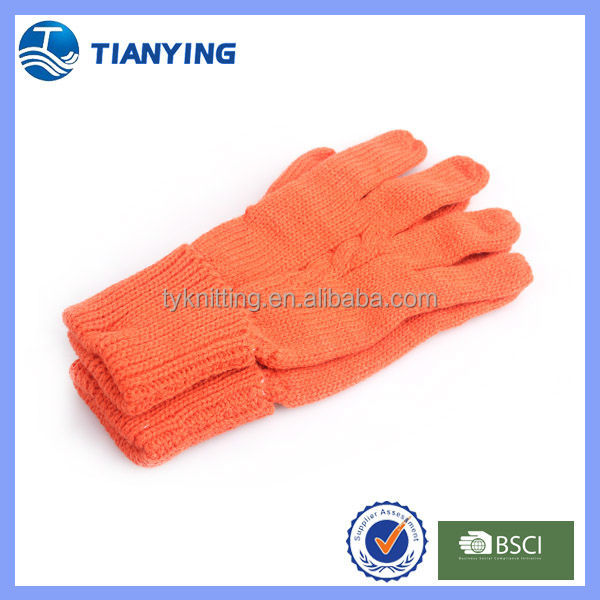 Women acrylic five fingers knitted gloves問屋・仕入れ・卸・卸売り