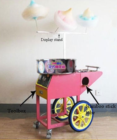 Fancy marshmallow maker Machine with Cart