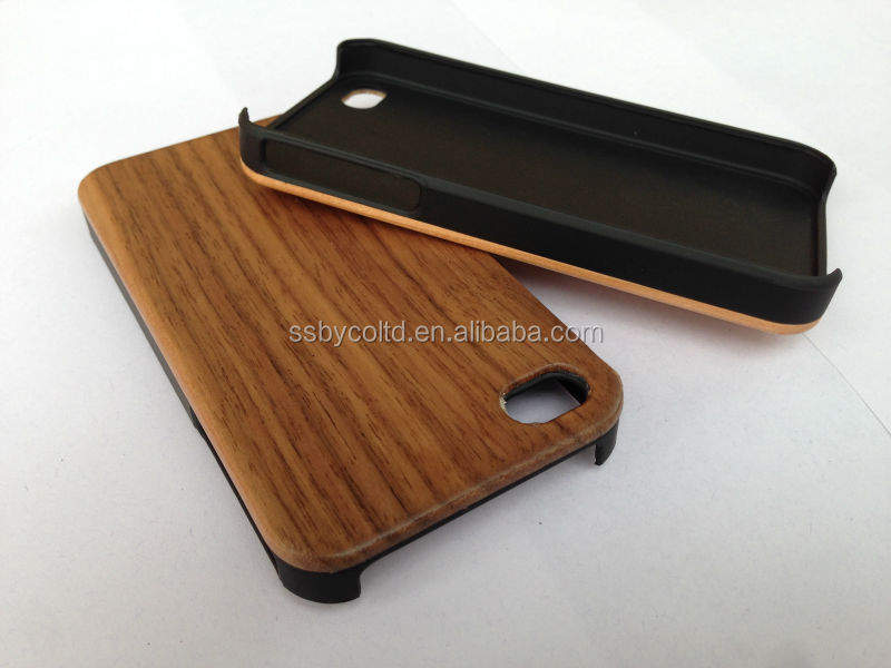 新しい販売2014年pc木材用木材fsciphoneケース硬質プラスチック5iphone用シェル問屋・仕入れ・卸・卸売り