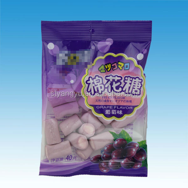 Fragrant grape cotton candy/ grape flavor marshmallow candy,China
