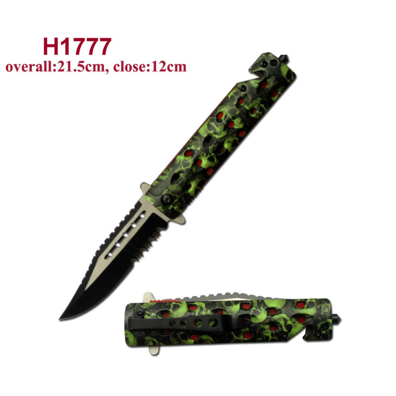 迷彩柄h1776新しいプラスチック製のハンドルのナイフ問屋・仕入れ・卸・卸売り