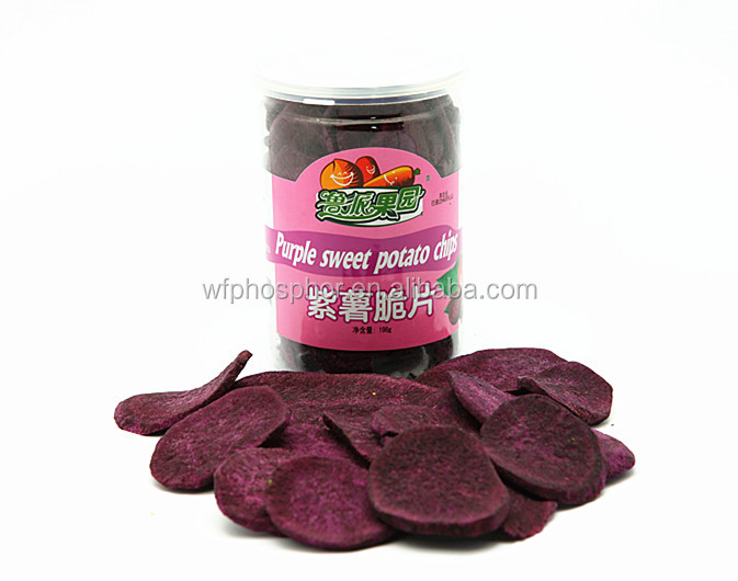 VF Dried Purple Sweet Potato Chips Vegetable Chips