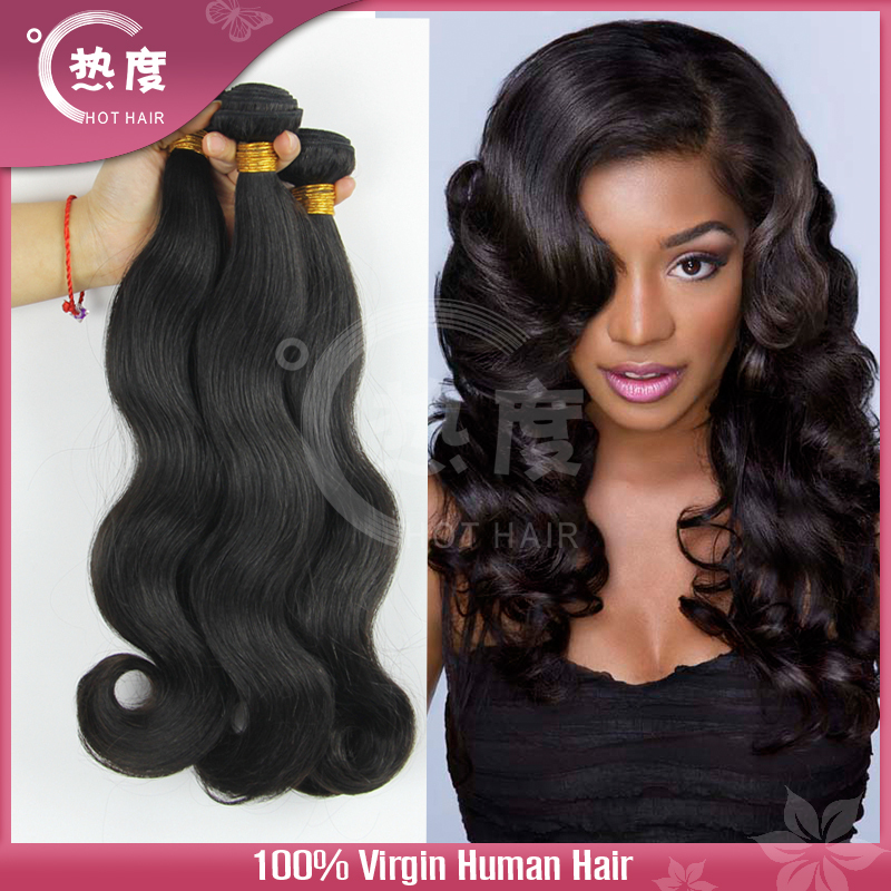Virgin Unprocessed Aaaaaa Peruvian Hair Human Hair Weave Wavy