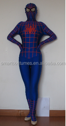 新しい到着の2014年スパイダーマンライクラゼンタイスーツスパイダーマンスーツの大人問屋・仕入れ・卸・卸売り