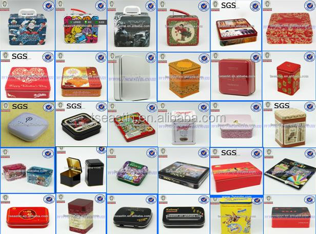 instant cocoa powder tin box packing for white collar