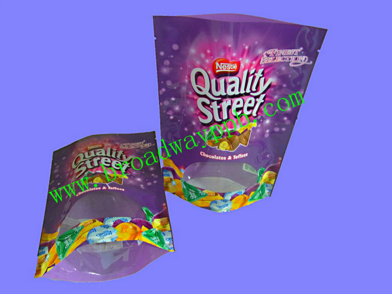custom printed zipper standing pouch/stand up tea bag