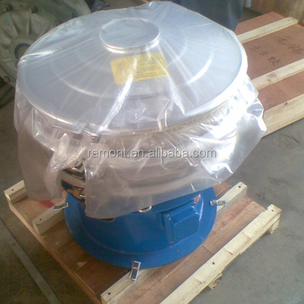 Vibration screen separator for cocoa powder