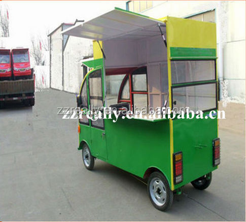 Customized Electric Fruit and Vegatable street food vending Carts for sale
