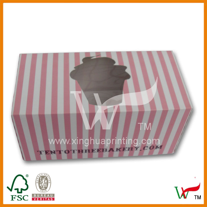 2014 High Quality Cheap custom paper Cupcake Box