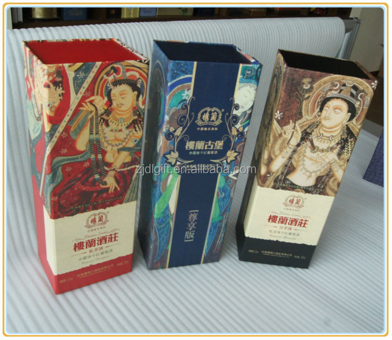 High quality Paper Folding Wine Box for packaging