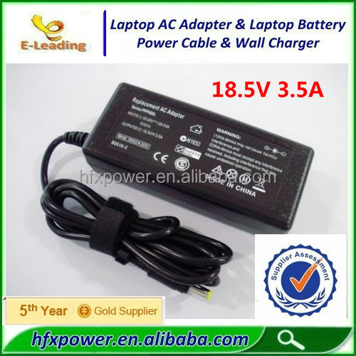 最新!!! 高品質! ノートパソコンのバッテリー充電器のためのhp18.5v3.5a4.8*1.7黄色の先端問屋・仕入れ・卸・卸売り