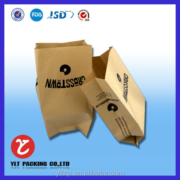 Custom made Stand up Sack Kraft Paper Bags/Doypack Kraft Paper Bag with window/Craft Paper Bags for snadwiches