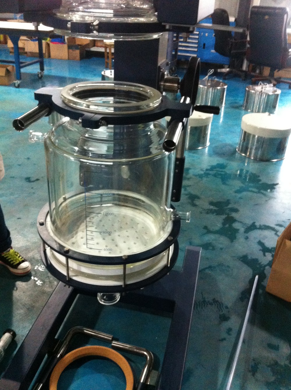 Zhengzhou Greatwall 10L/20L/50L Elevating Glass Filter Reactor(id