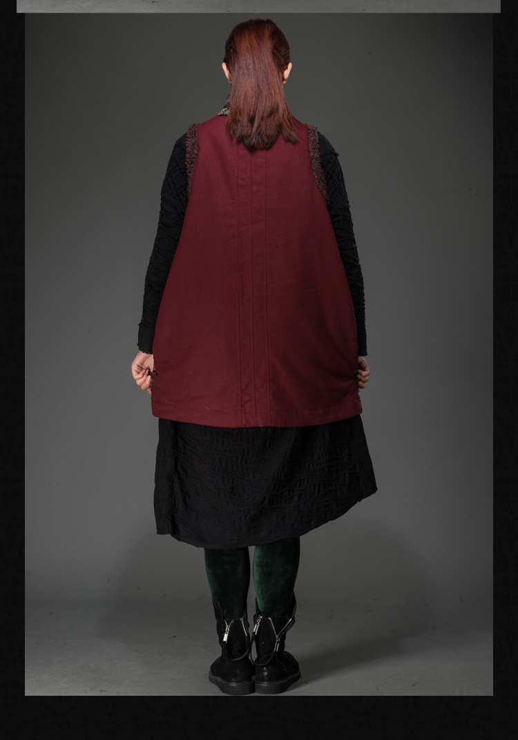 マンダリンカラー2014年速いdeliveyの冬のベストのデザインを刺繍綿の女性のための仕入れ・メーカー・工場