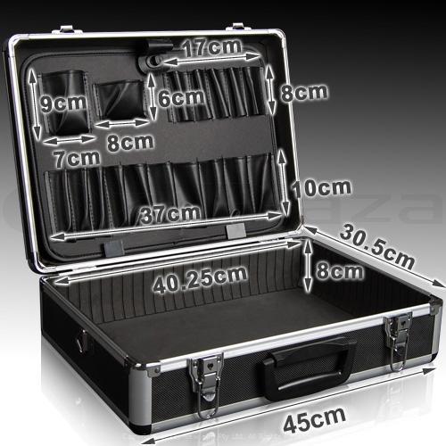 Fashion black diamond aluminum case,aluminum barber tool case