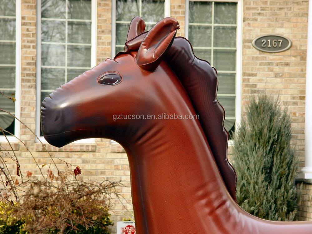 Hot Sale Customized Brown Giant Inflatable Horse Model For Yard