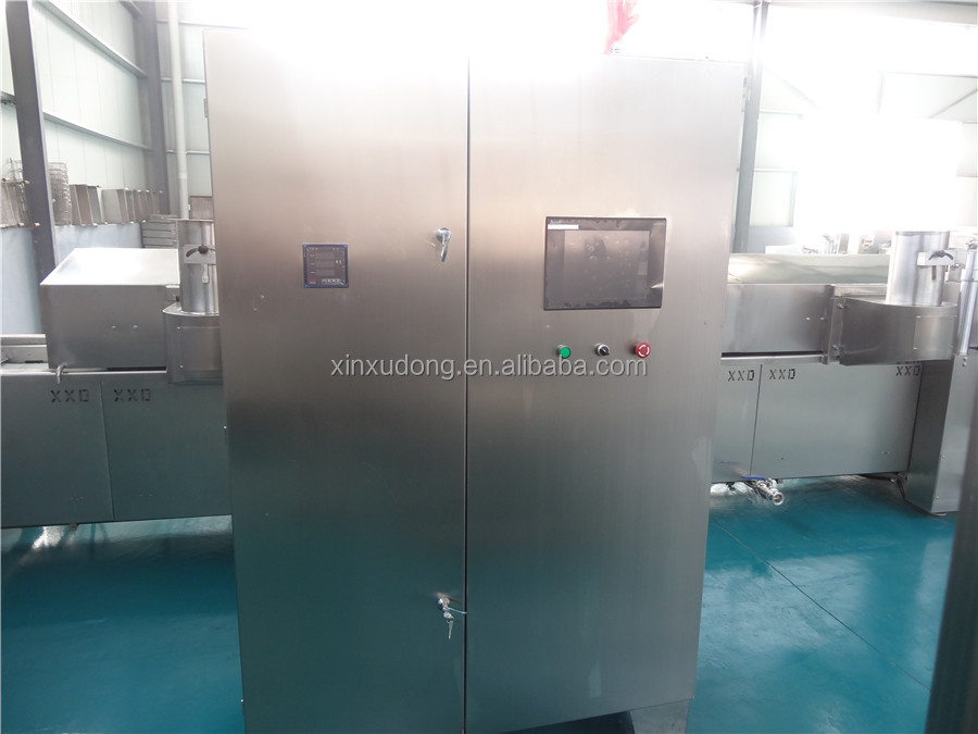 continuous snack frying machine