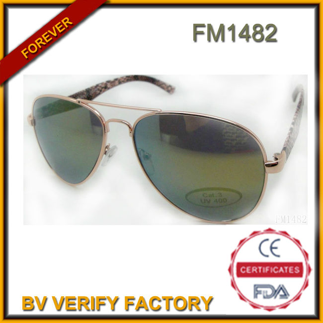 fm1482高品質のファッションデザインのメタルサングラスuv400保護問屋・仕入れ・卸・卸売り