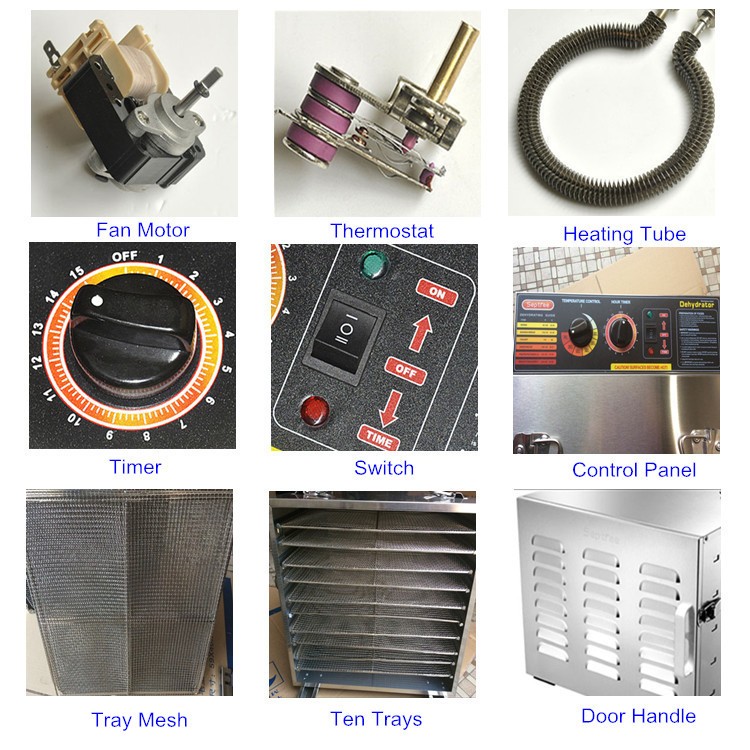 熱い販売10ラック果物と野菜乾燥機仕入れ・メーカー・工場