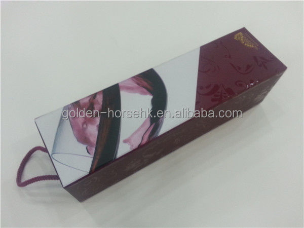 UV Printed Red Wine Paper Box