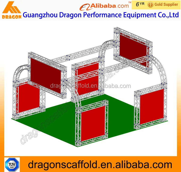 Trade show booth truss systems