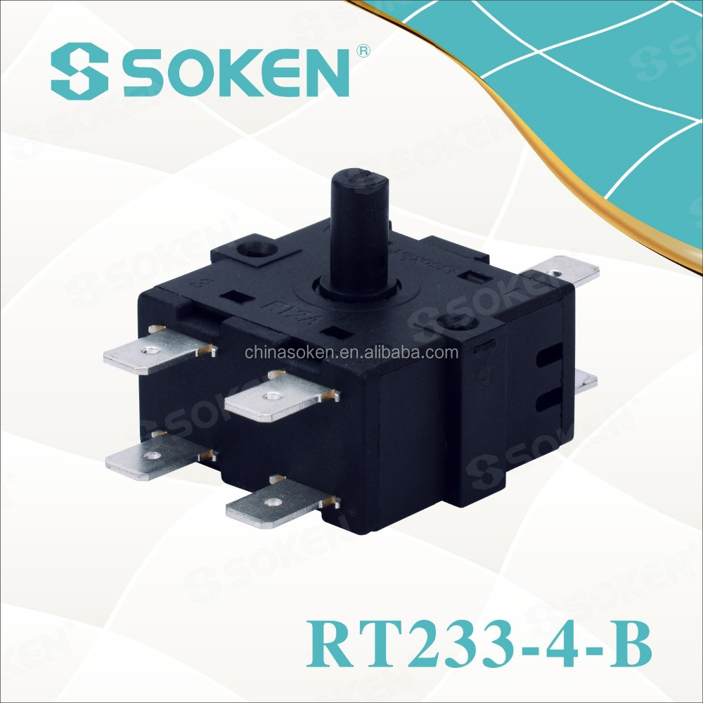 Soken Electric Fan Heater 4 Position Rotary Encoder Switch 16a 250v