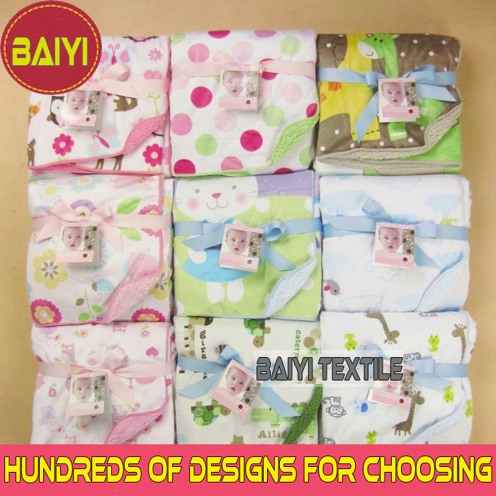 超かわいいプリント二重毛布混合層の赤ちゃんがたくさん提供されてい問屋・仕入れ・卸・卸売り