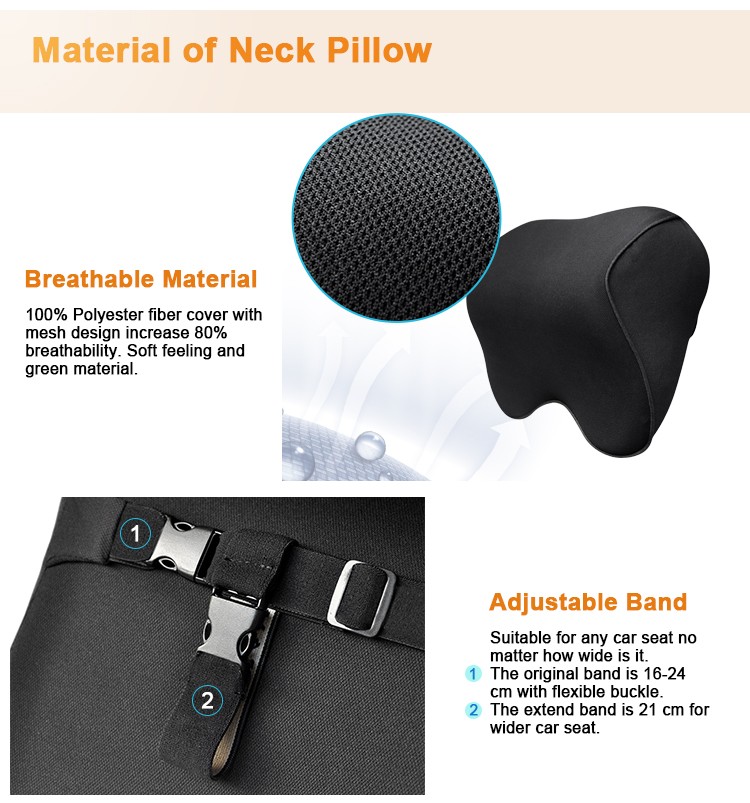 BYC Off-White Pillow Low-temperature Resistance Memory Foam Auto Neck Support.jpg