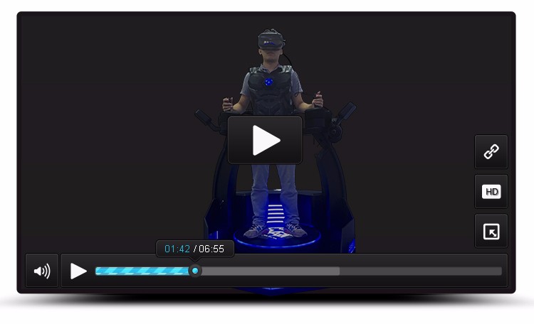 Novo design 9d realidade virtual jogo de corrida 360 graus rotação