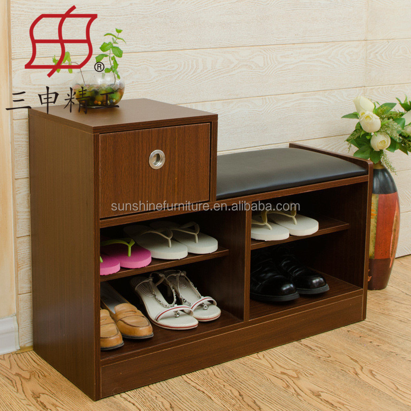 Hot Sale Wooden Simple Modern Design Shoe Rack Cabinet Parts Shoe