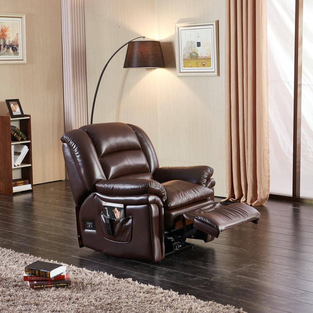 Genuine Leather Lift Functional Airbag Massage Recliner Sofa Chair For
