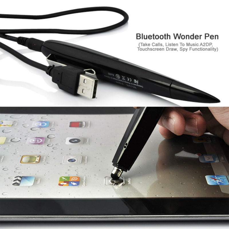 新しい技術革新2014年スパイ多機能スタイラスペン、 ブルートゥーススピーカー、 ブルートゥースマイク問屋・仕入れ・卸・卸売り