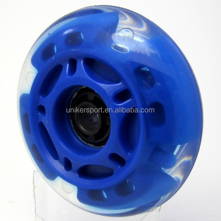 70mm*24mm、 led点滅、 puの車輪、 プロのインラインスケートの車輪問屋・仕入れ・卸・卸売り