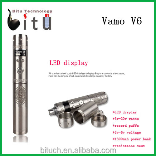 2014 New Arrival Vamo V6 3-20W , 2014 New Mod, Vamo V6 With Power Bank Feature 18350 18650 vamo v6 mod