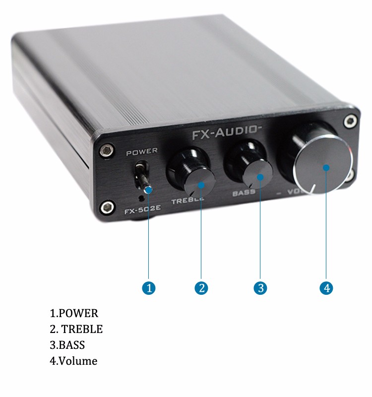 Digital Equalizer Bass / Treble Best Integrated Amplifier Under 500
