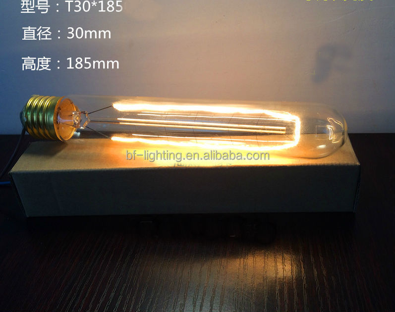 ビンテージアンティークの高級品質エジソン電球ランプ電球t30ストレート製品の工場出荷時問屋・仕入れ・卸・卸売り