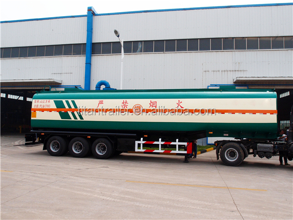 TITAN tri-axle diesel tanker truck with trailer