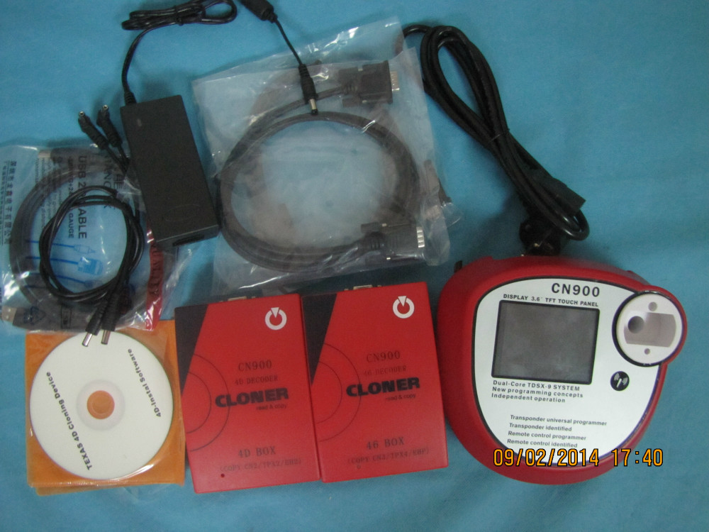 original CN900 key programmer with CN900 4D Decoder and 46 BOX full set-1