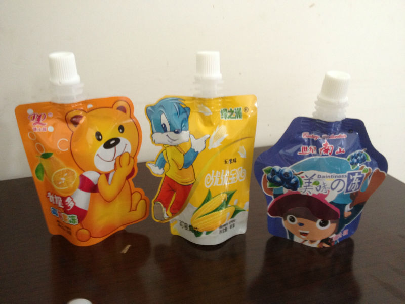 doy-pack/spout/stand up pouch coconut juice/yogurt packing machine