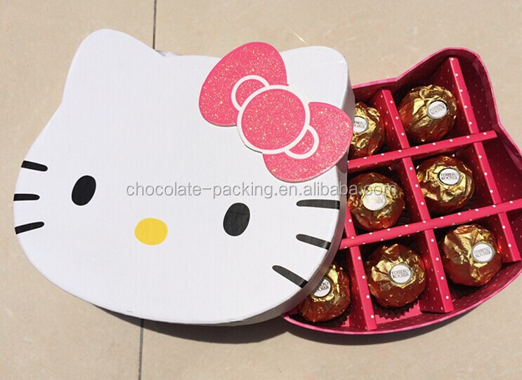 hello kitty chocolate gift box/lovely cat chocolate boxes