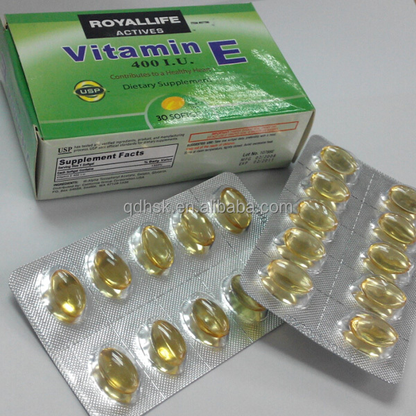 China natural vitamin e softgel price