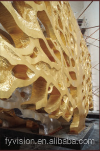 黄金の木の壁の彫刻の彫刻ホテル24kを使用した本物の金問屋・仕入れ・卸・卸売り