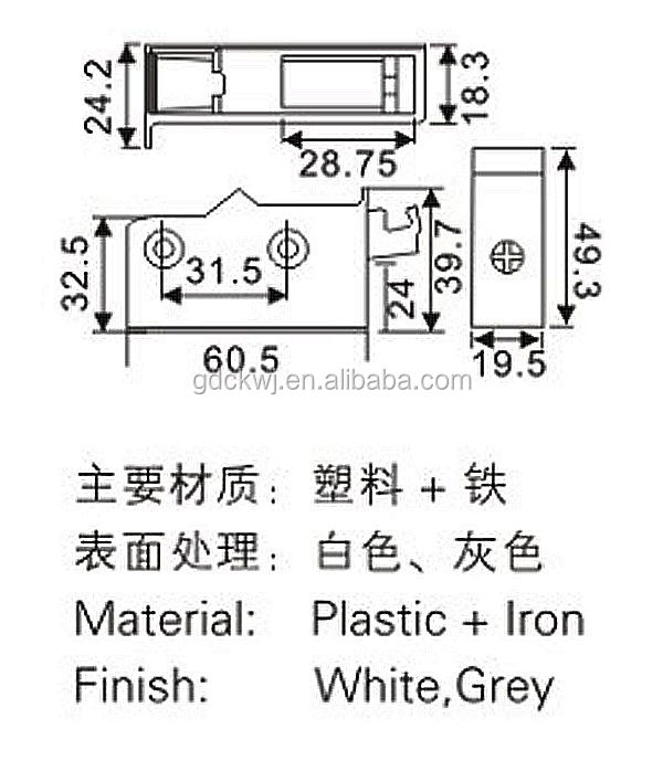 abs樹脂キャビネットハンガーブラケット問屋・仕入れ・卸・卸売り
