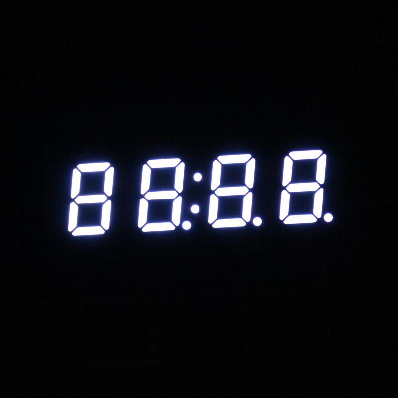 Ultra red 0.4041inch 4 digits large display digital wall clock
