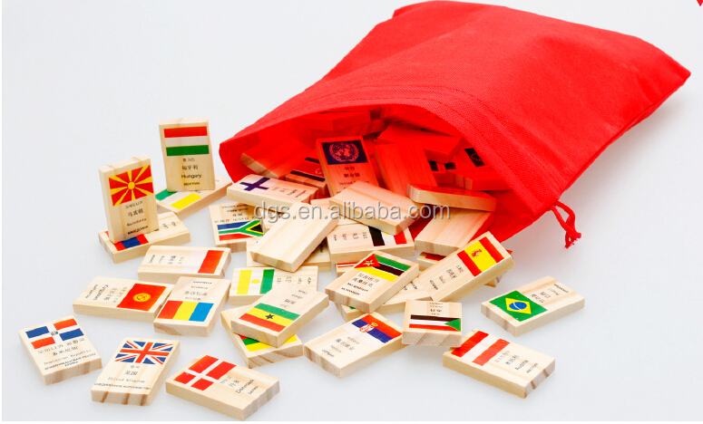 国旗100個ドミノのブロック玩具セット問屋・仕入れ・卸・卸売り