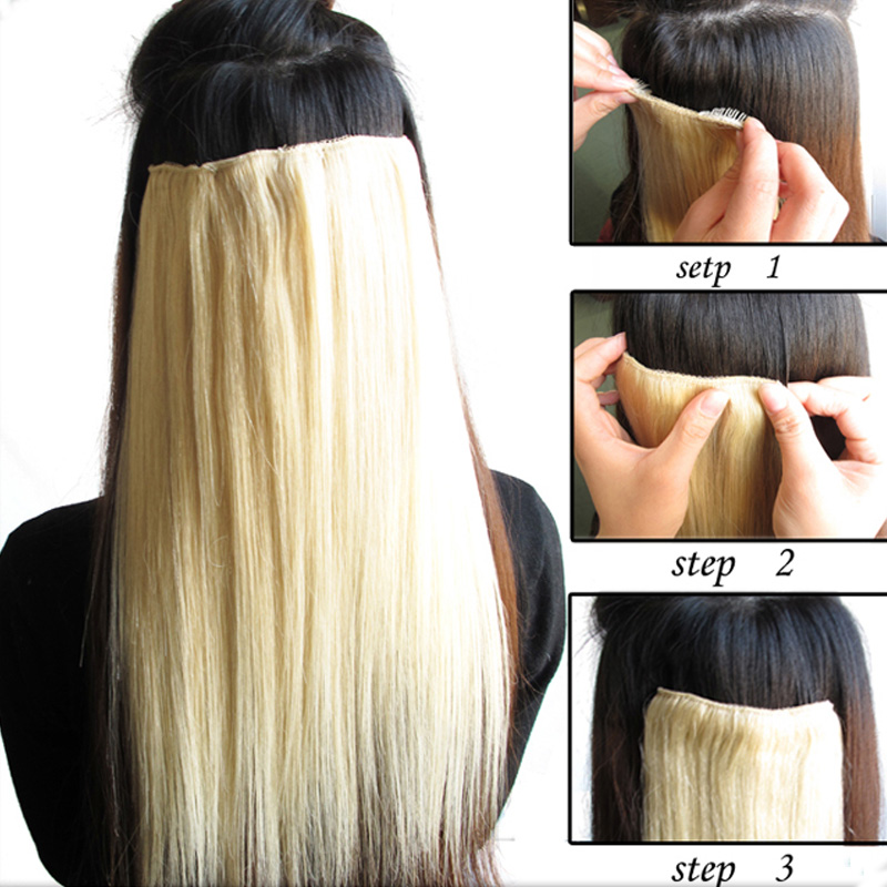 Full Head Thickest Clip In Hair Extensions 100 Remy Human Hair